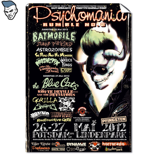 PSYCHOMANIA RUMBLE # 6 "Festival …26.-27.05.2012" POSTER A2